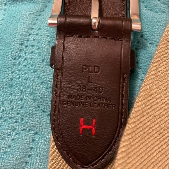 Tommy Hilfiger Men's size 38-40 Canvas‎ with Leather ends Casual Belt preowned. - Picture 2 of 7